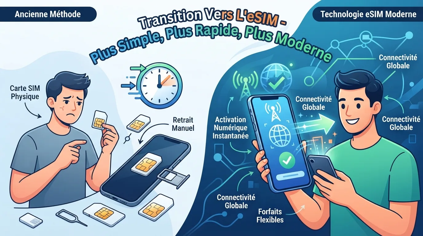 illustration de l'eSIM