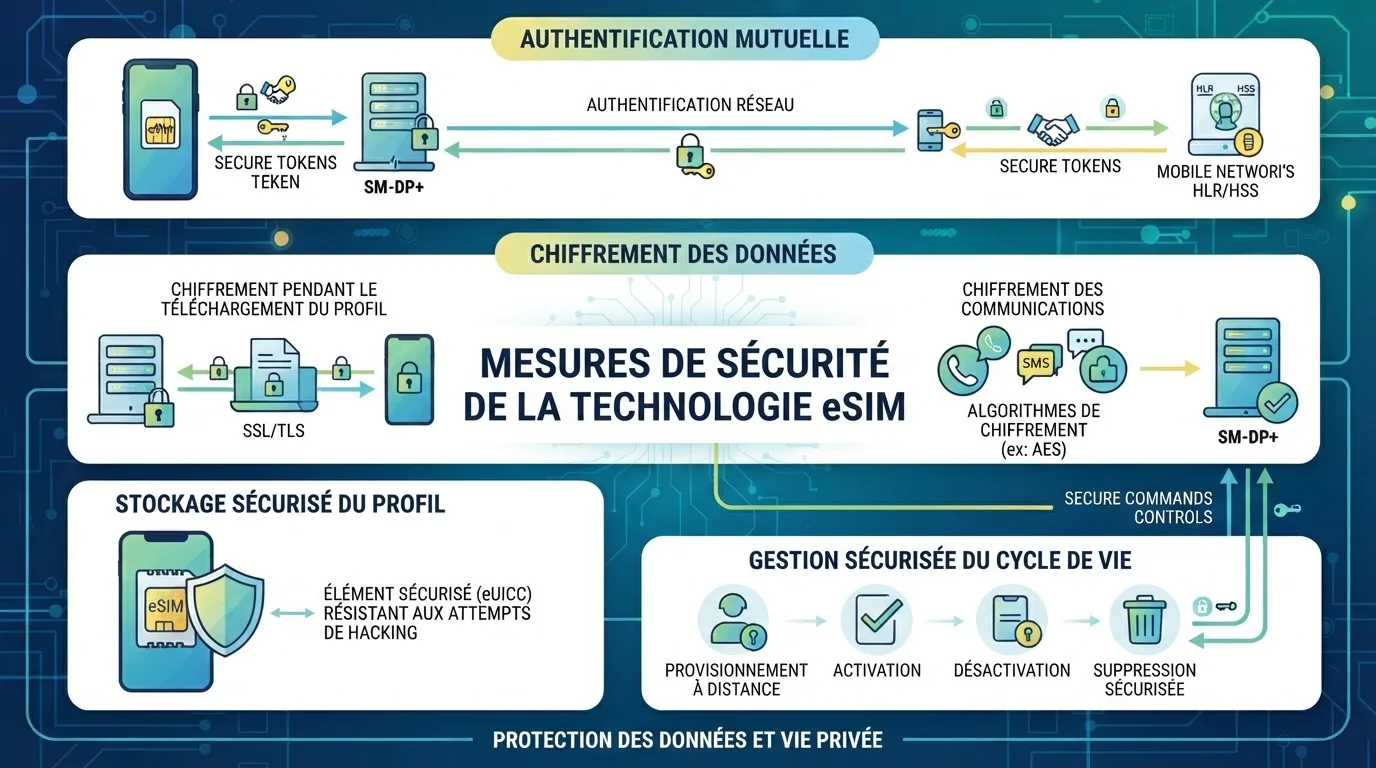 illustration de la sécurité eSIM
