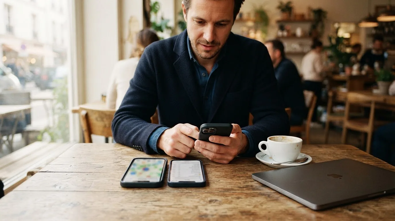 Comparaison des forfaits 5G sur une table de café